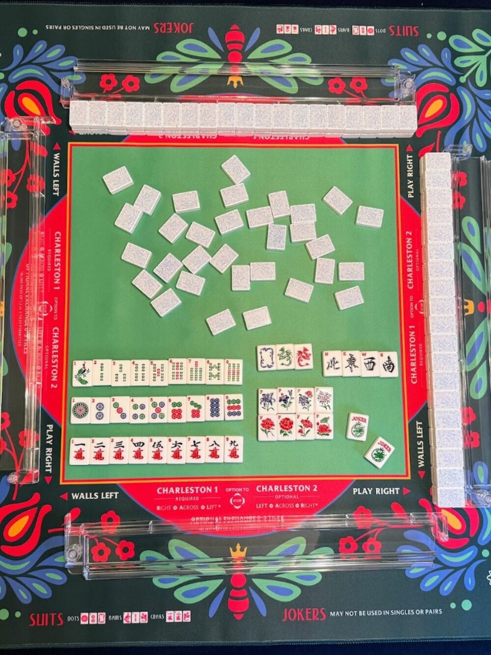 Mahj Queen Modern Classic American Mahjong Tiles, Dice, Tile Bag, Mat, & Mat Bag
